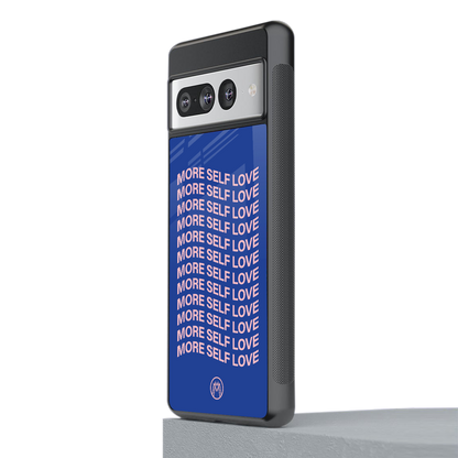 more self love back phone cover | glass case for google pixel 7 pro