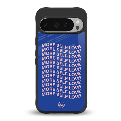 more self love back phone cover | glass case for google pixel 9 pro xl