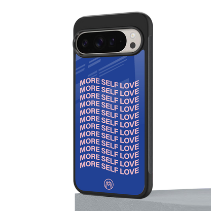 more self love back phone cover | glass case for google pixel 9 pro xl