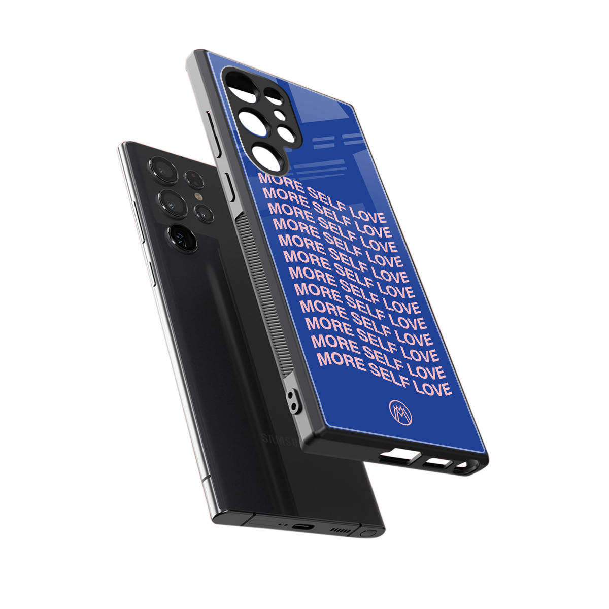 more self love back phone cover | glass case for samsung galaxy s23 ultra