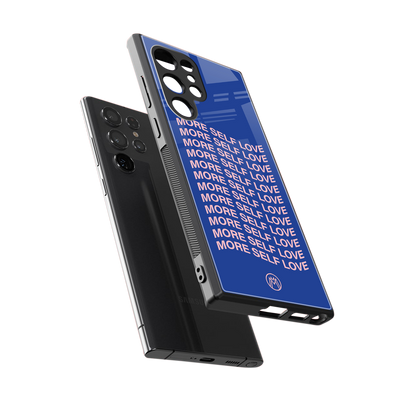 more self love back phone cover | glass case for samsung galaxy s23 ultra