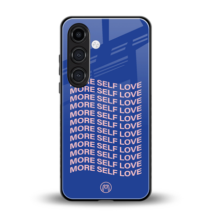 more self love back phone cover | glass case for samsung galaxy s24 fe