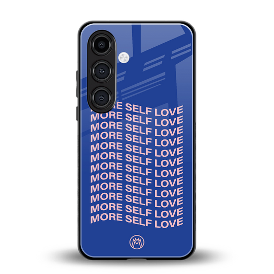more self love back phone cover | glass case for samsung galaxy s24 fe