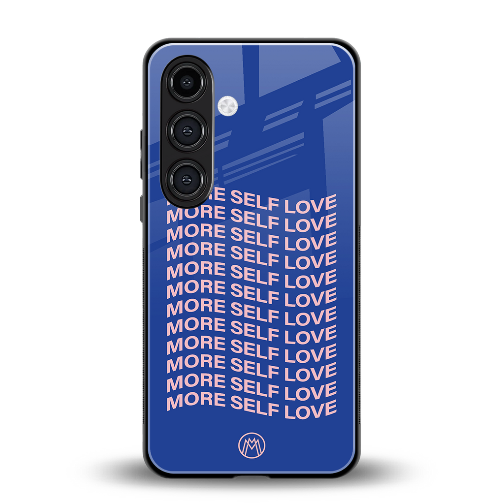 more self love back phone cover | glass case for samsung galaxy s23 plus