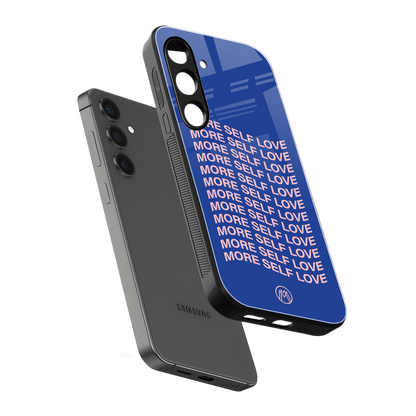 more self love back phone cover | glass case for samsung galaxy s24 fe