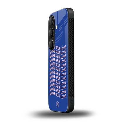 more self love back phone cover | glass case for samsung galaxy s23 plus