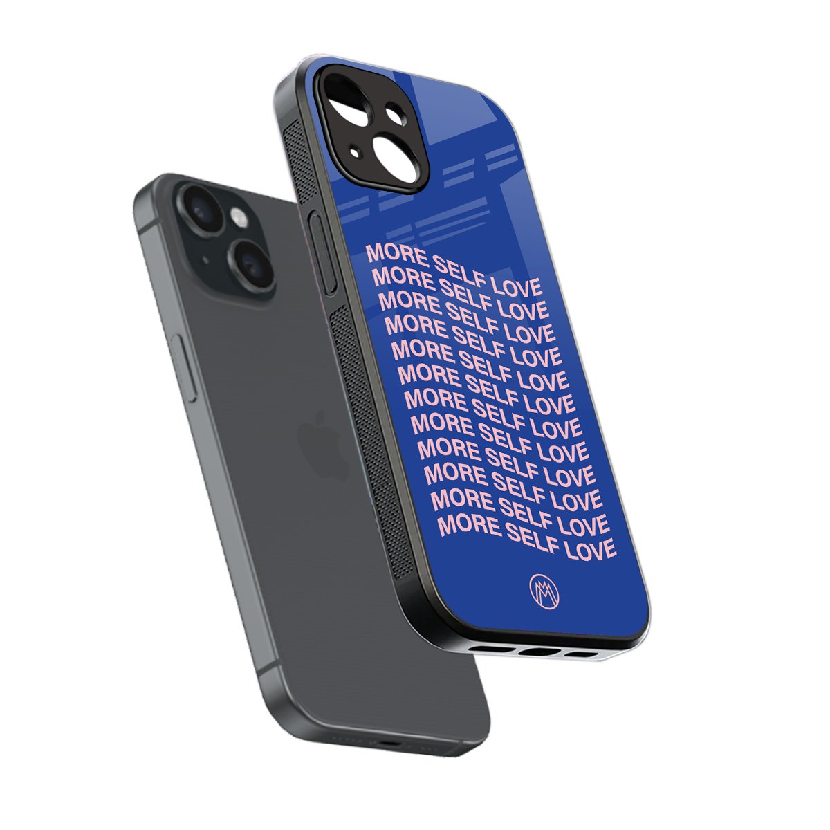 more self love back phone cover | glass case for iphone 15