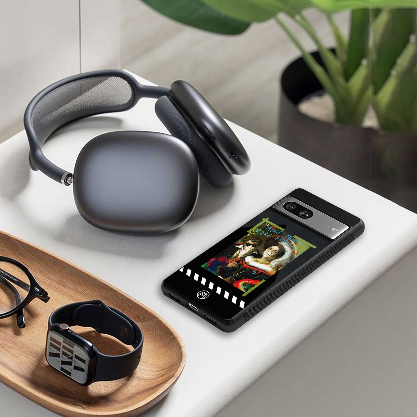 more money more problems back phone cover | glass case for iphone 14