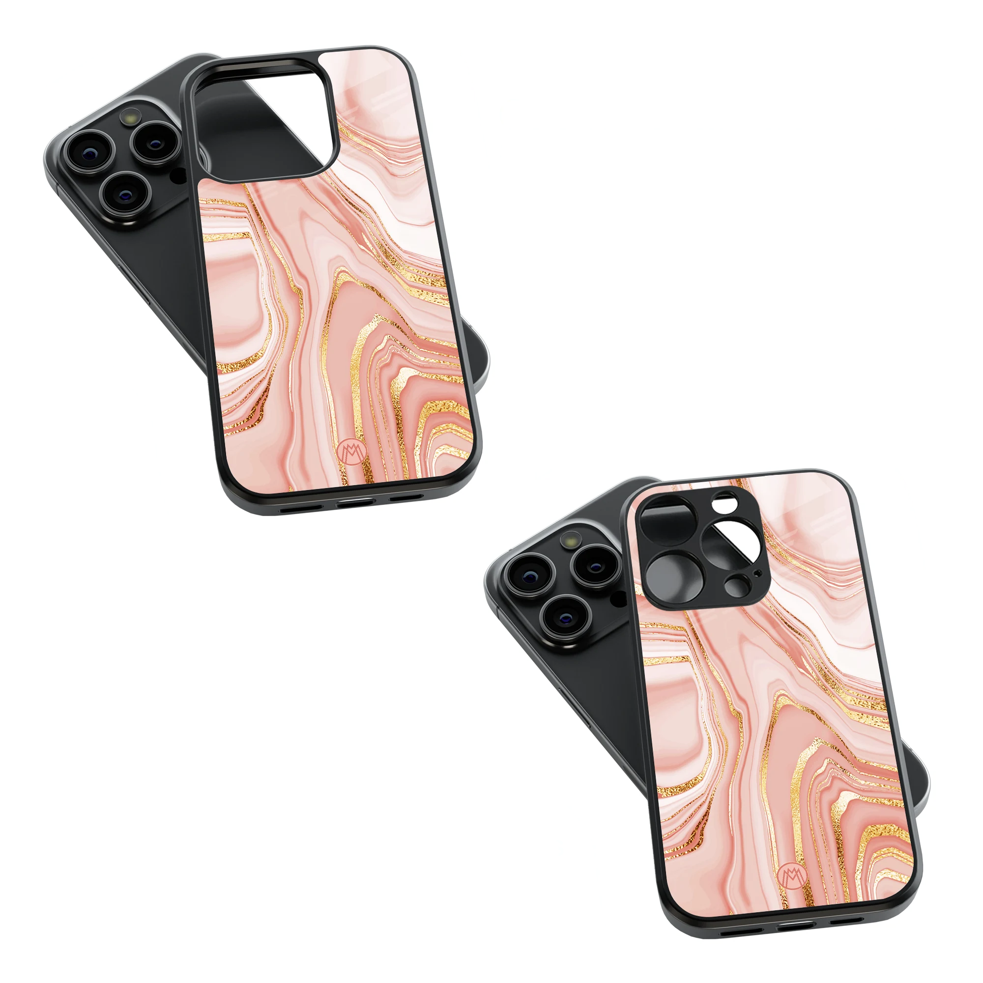 Trendy Glass Back Mobile Case for iPhone, Samsung, Redmi, OnePlus, Google Pixel, Motorola