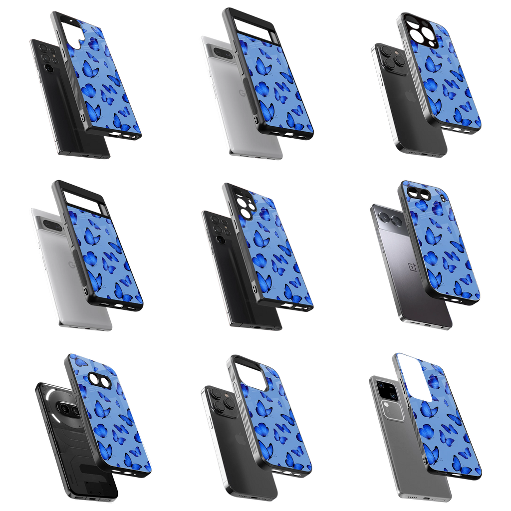 Durable Glass Back Mobile Case for iPhone, Samsung, OnePlus, Google Pixel, Redmi, Vivo, Oppo
