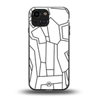 mosaic back phone cover | glass case for iphone 13 mini