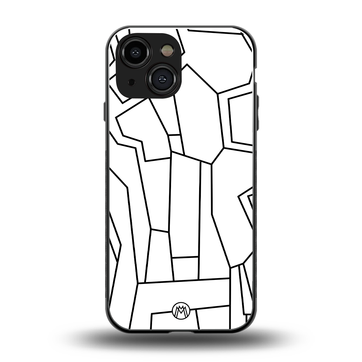 mosaic back phone cover | glass case for iphone 13 mini