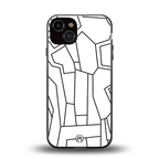 mosaic back phone cover | glass case for iphone 13
