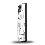 mosaic back phone cover | glass case for iphone 15 plus