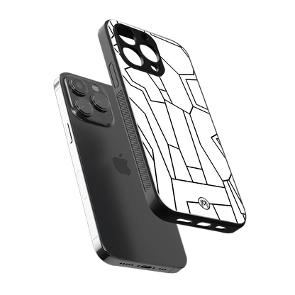 mosaic back phone cover | glass case for iphone 15 pro max