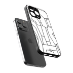 mosaic back phone cover | glass case for iphone 14 pro max