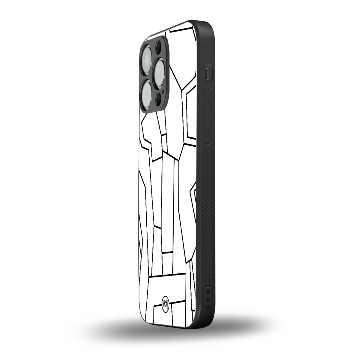 mosaic back phone cover | glass case for iphone 14 pro max