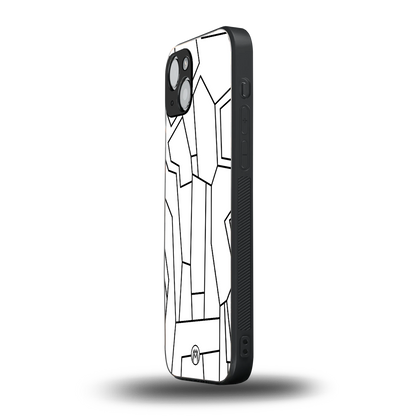 mosaic back phone cover | glass case for iphone 15