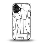 mosaic back phone cover | glass case for iphone 16 plus