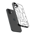 mosaic back phone cover | glass case for iphone 16 plus