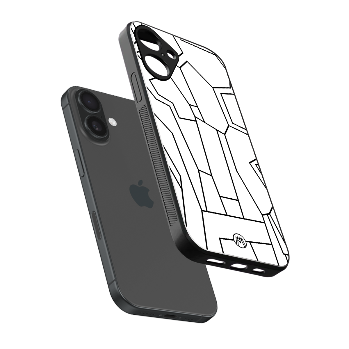 mosaic back phone cover | glass case for iphone 16 plus
