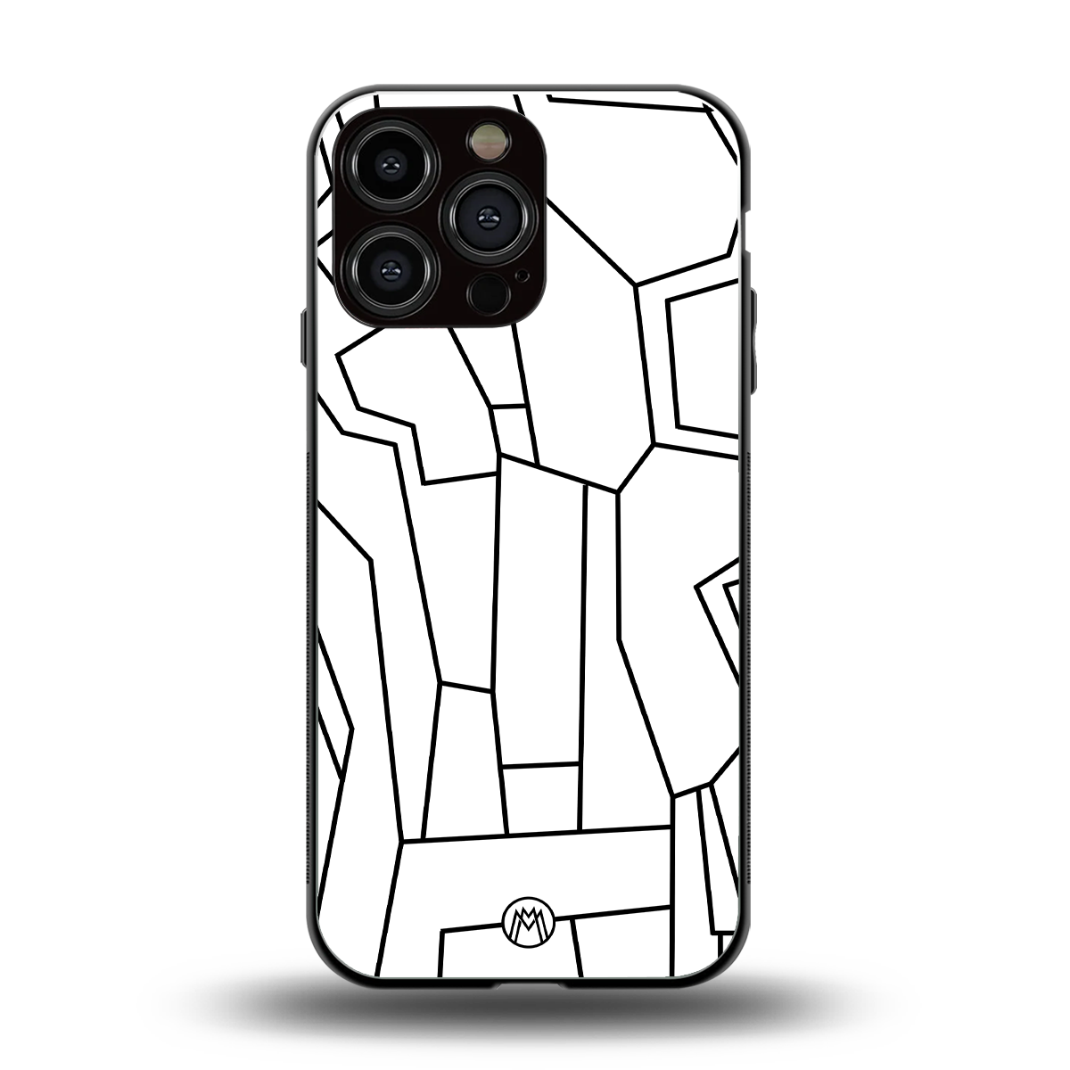 mosaic back phone cover | glass case for iphone 16 pro max