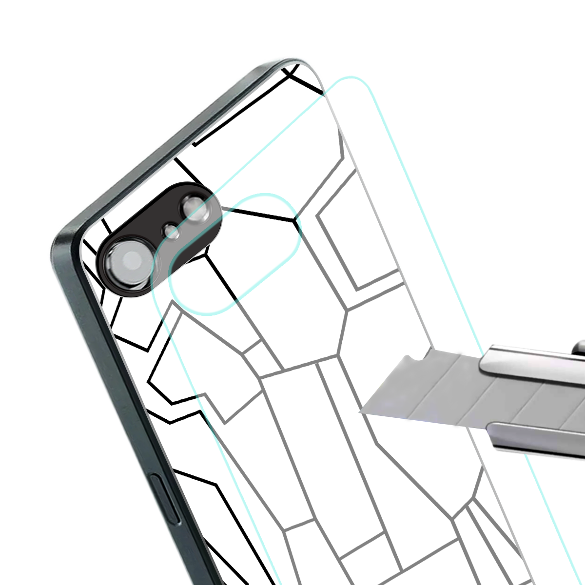 mosaic back phone cover | glass case for iphone 16e