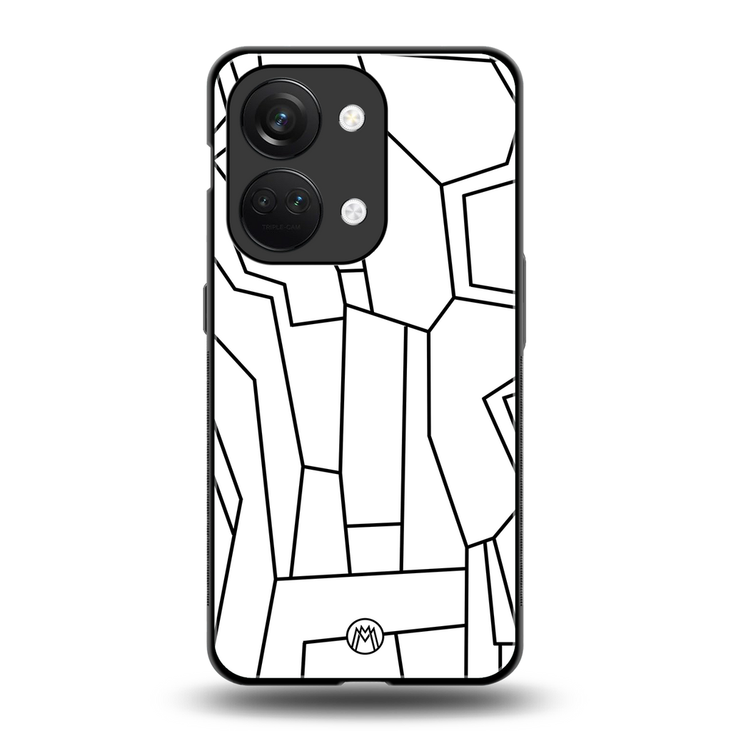 mosaic back phone cover | glass case for oneplus nord 3