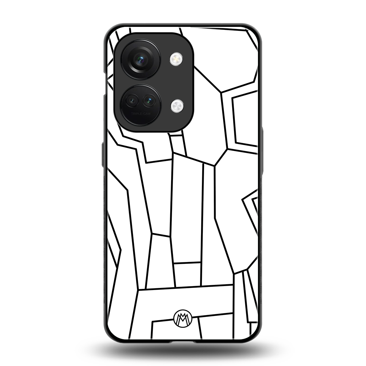 mosaic back phone cover | glass case for oneplus nord 3