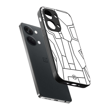 mosaic back phone cover | glass case for oneplus nord 3