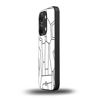 mosaic back phone cover | glass case for oneplus nord 3