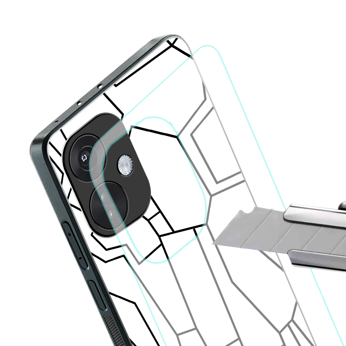 mosaic back phone cover | glass case for oneplus nord ce 3