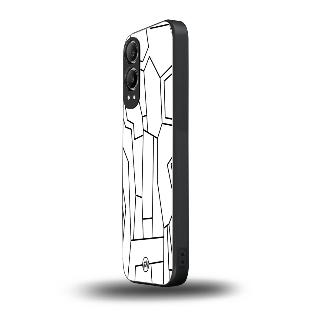mosaic back phone cover | glass case for oneplus nord ce 4 lite