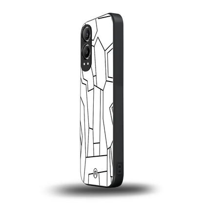 mosaic back phone cover | glass case for oneplus nord ce 4 lite