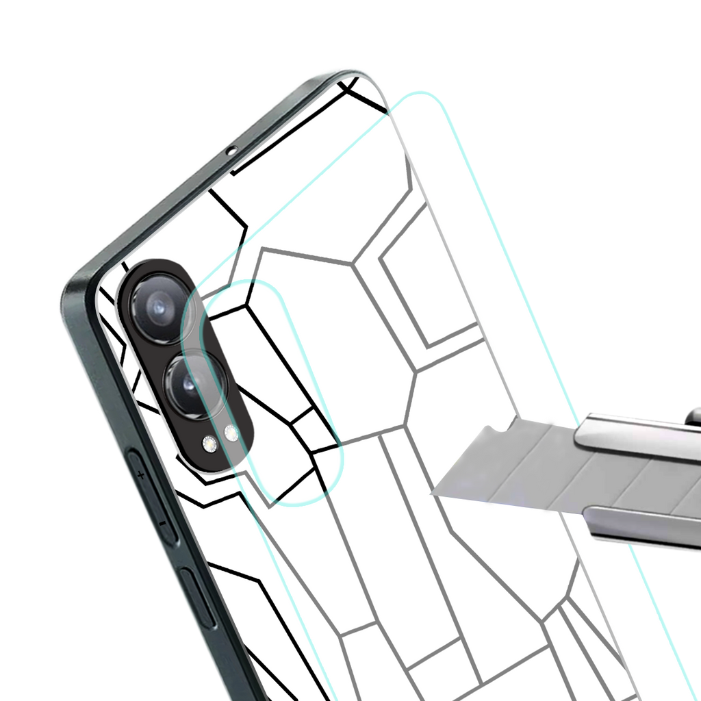 mosaic back phone cover | glass case for oneplus nord ce 4 lite