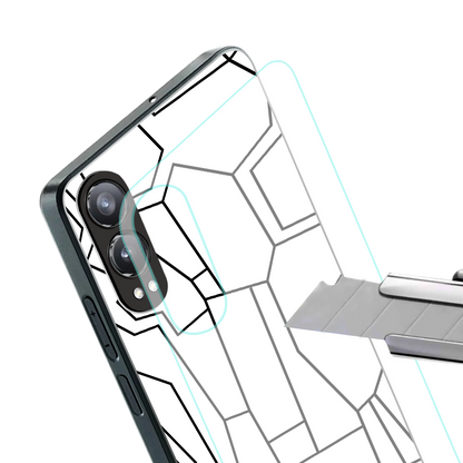 mosaic back phone cover | glass case for oneplus nord ce 4 lite