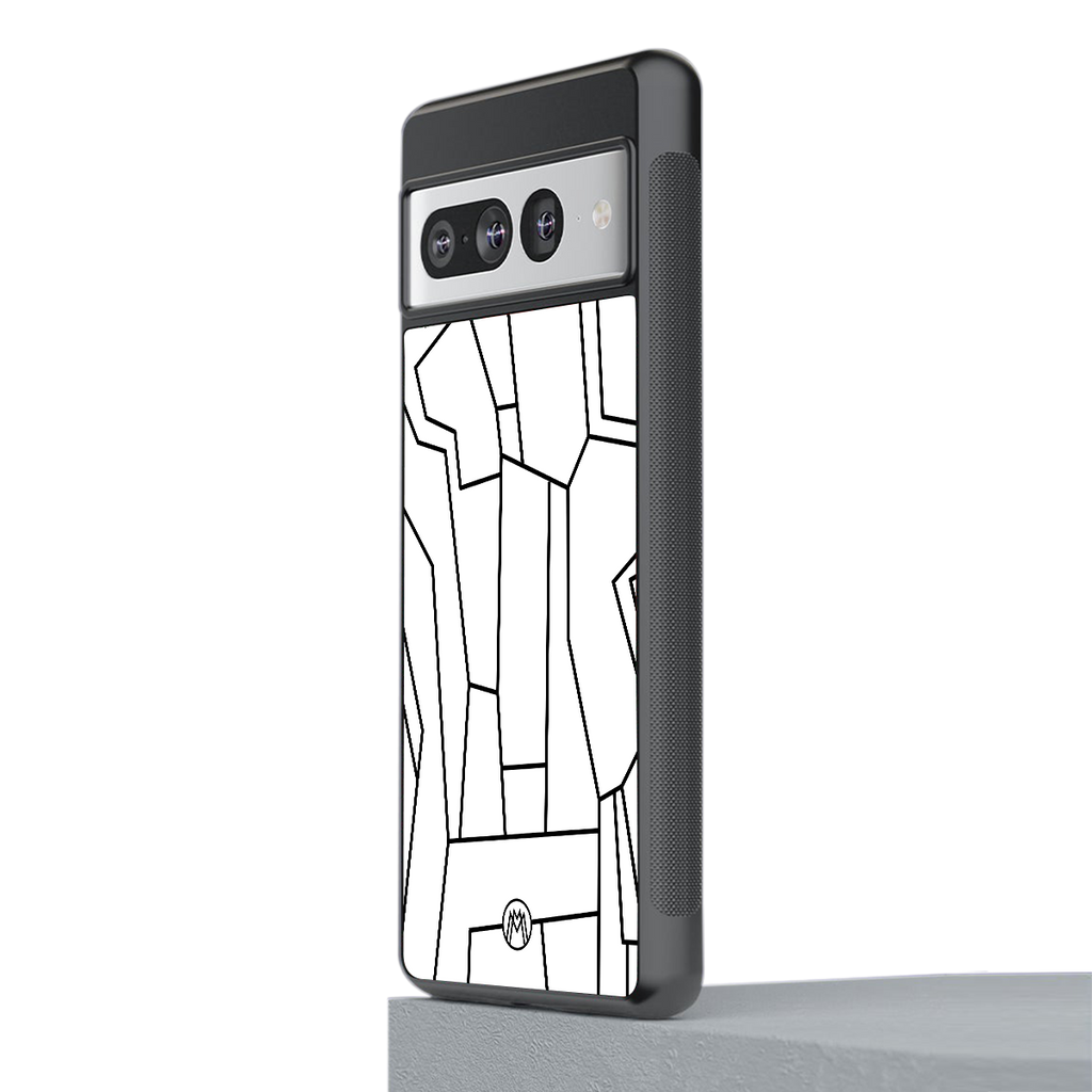 mosaic back phone cover | glass case for google pixel 7 pro