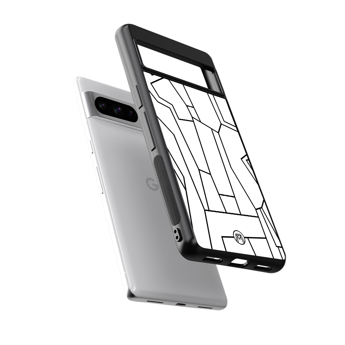mosaic back phone cover | glass case for google pixel 8 pro