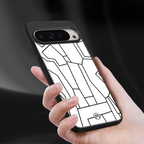 mosaic back phone cover | glass case for google pixel 9 pro