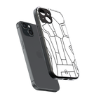 mosaic back phone cover | glass case for iphone 15