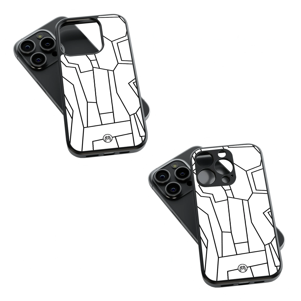Trendy Glass Back Mobile Case for iPhone, Samsung, Redmi, OnePlus, Google Pixel, Motorola