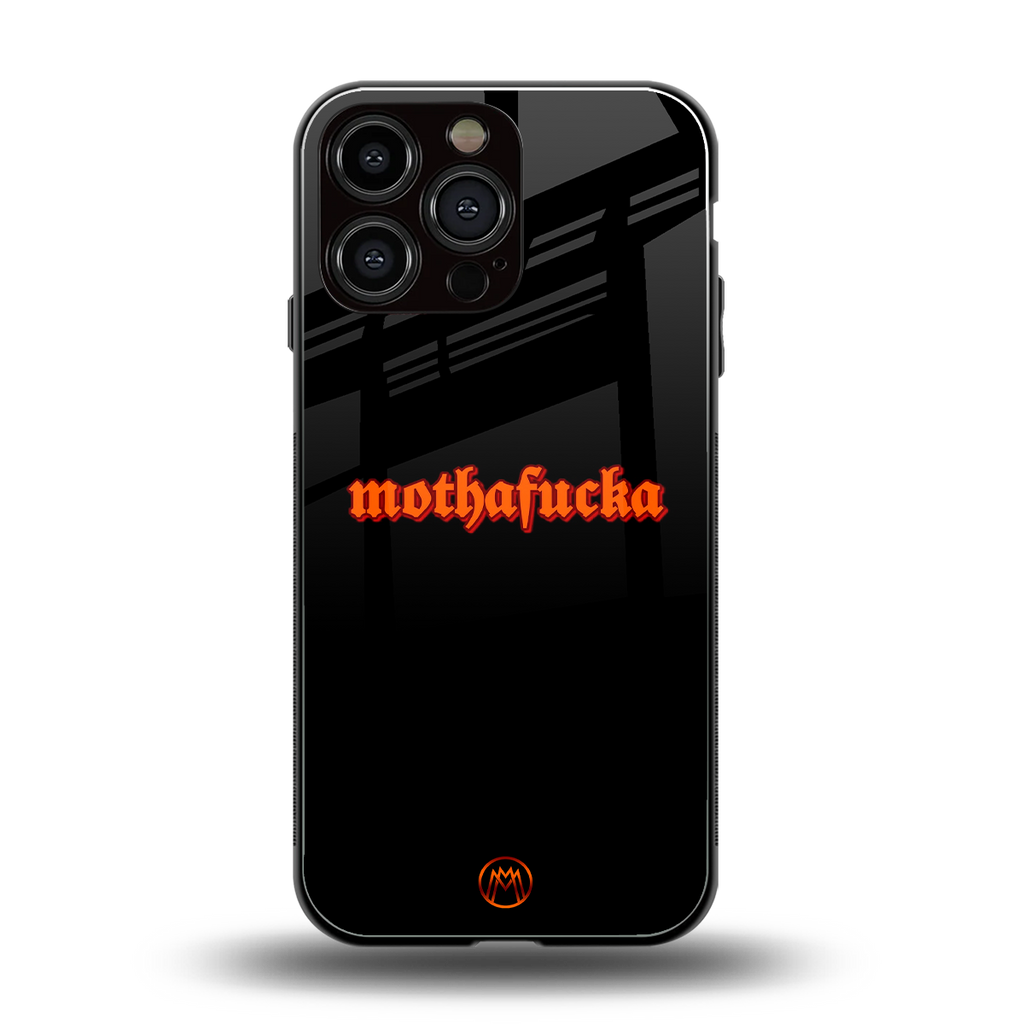 mothafucka back phone cover | glass case for iphone 13 pro max