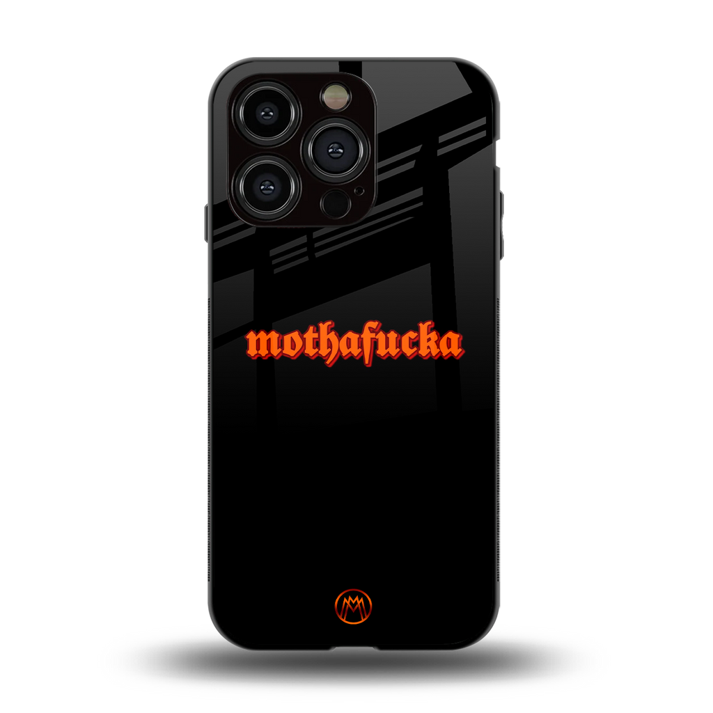 mothafucka back phone cover | glass case for iphone 13 pro
