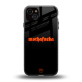 mothafucka back phone cover | glass case for iphone 15 plus