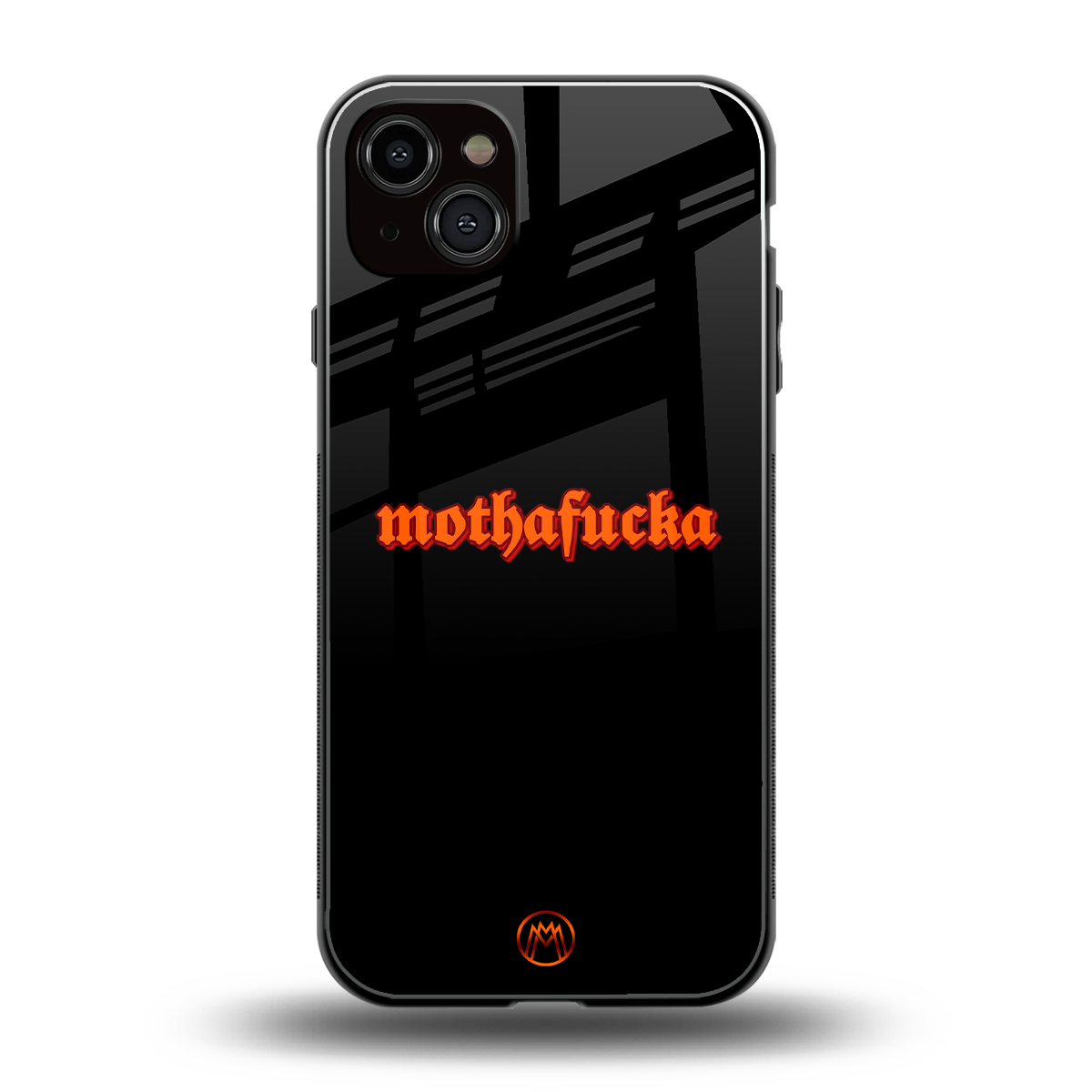 mothafucka back phone cover | glass case for iphone 15 plus
