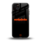 mothafucka back phone cover | glass case for iphone 14 plus