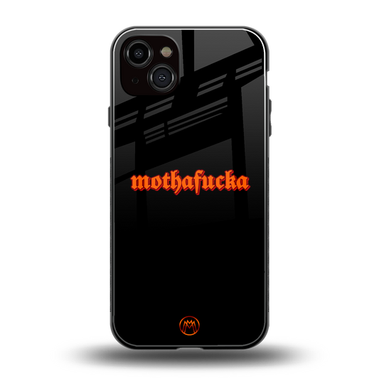 mothafucka back phone cover | glass case for iphone 14 plus