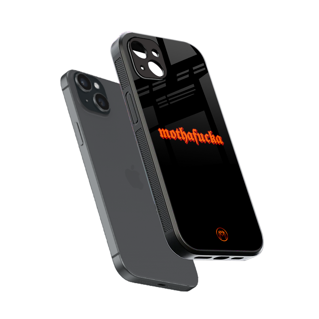 mothafucka back phone cover | glass case for iphone 14 plus
