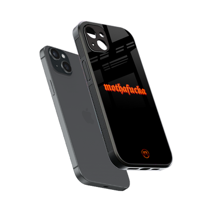 mothafucka back phone cover | glass case for iphone 14 plus
