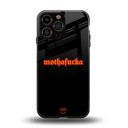 mothafucka back phone cover | glass case for iphone 14 pro max